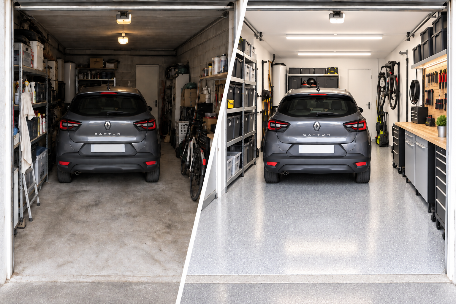 Garage existant à optimiser, rénover ou transformer.