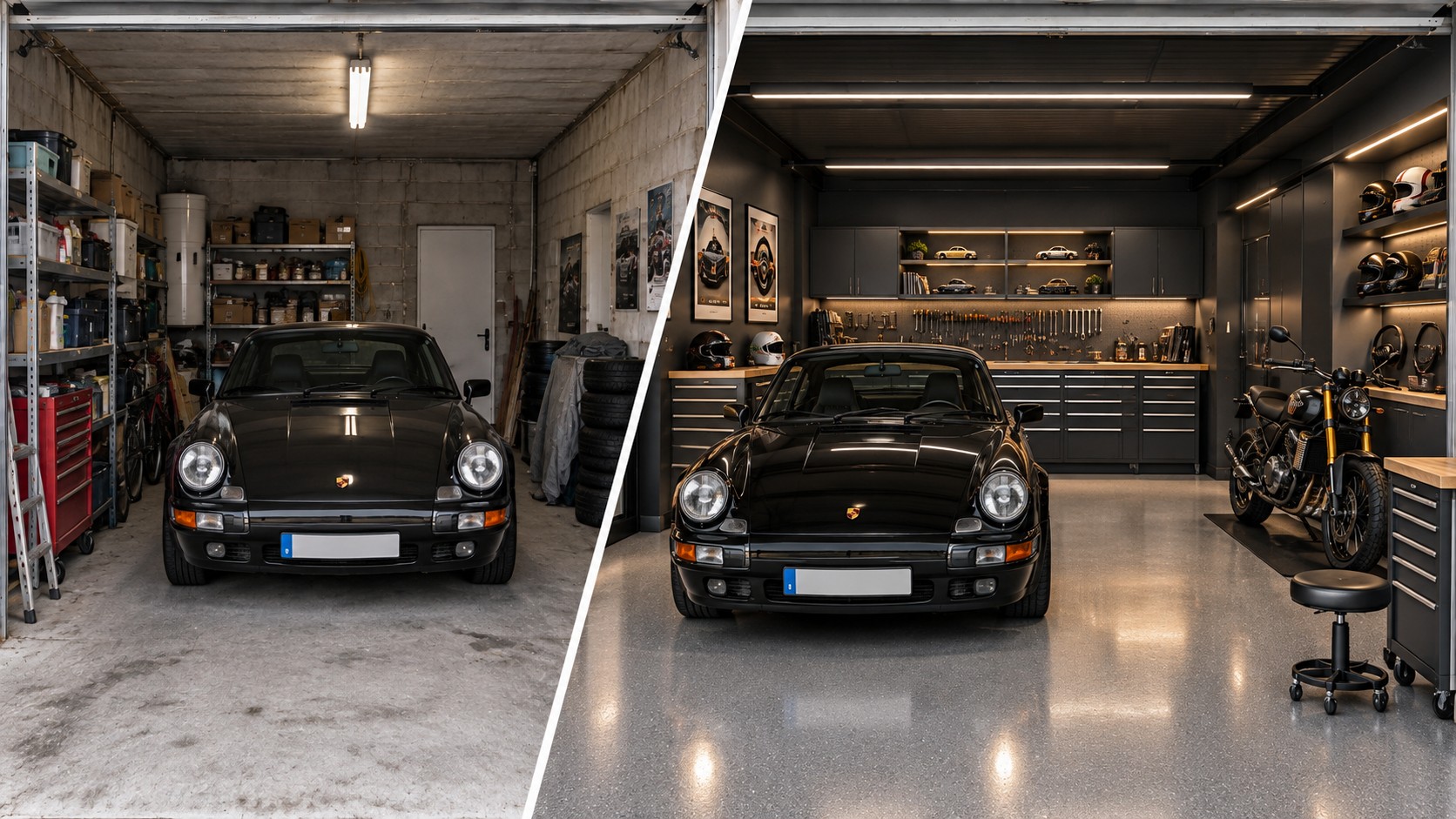 Espace automobile Passion avec atelier spécialisé, finition soignée et équipements intégrés.